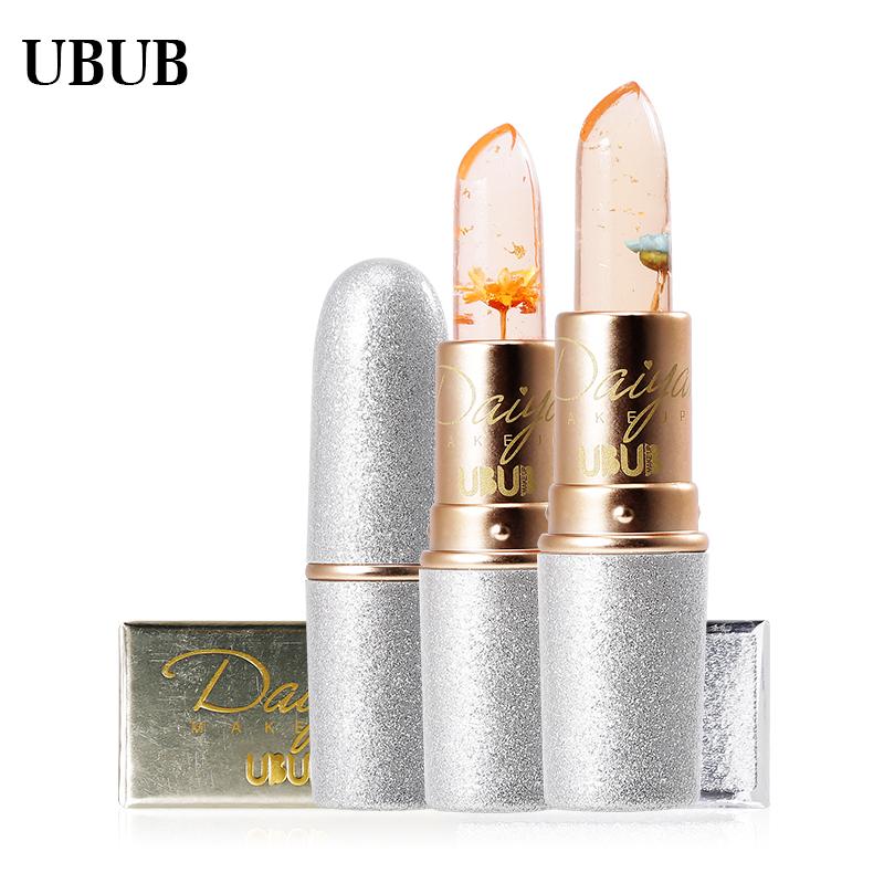 UBUB Jelly Lipstick Moisturize Seasonable Lip Women Stick Waterproof Newly Shape Nude look Lasting Pink Orange - Korvel