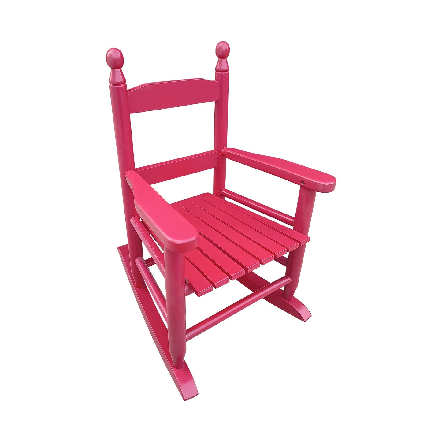 Children's rocking red chair Indoor or Outdoor -Suitable for kids-Durable Solid Wood - Korvel