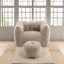 Soft Bean Bag Chair with High Resilient Foam(Chips)for living room and bedroom,Comfortable Square Lazy Sofa with Footstool - Korvel