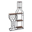11 bottle wine baking rack, 5-layer independent wine rack with hanging wine glass rack and storage rack - Korvel