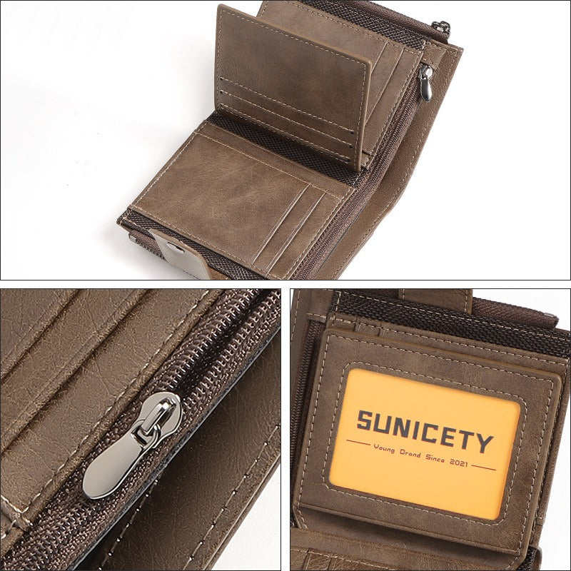 Premium Anti-Theft Leather Wallet for Men