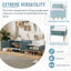Modern Tiffany Blue Shoe Storage Bench with Cushions