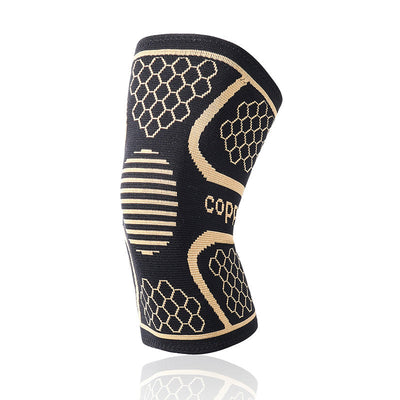 Sports knee pads moisture wicking deodorizing copper ion knee pads basketball hiking running copper fiber knee pads - Korvel