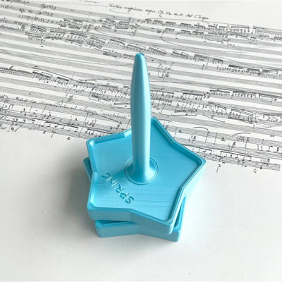 Vertical Shiny-Design Yarn Spinners and Holders