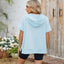 Half Zip Short Sleeve Hooded Top - Korvel