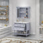 36'' Bathroom Vanity with Medicine Cabinet, Modern Mirror Cabinet with Adjustable Shelf, Bathroom Storage Cabinet with 4 Drawers - Korvel