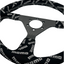 Momo Track Style Black Suede Racing Steering Wheel with Carbon Center - Korvel