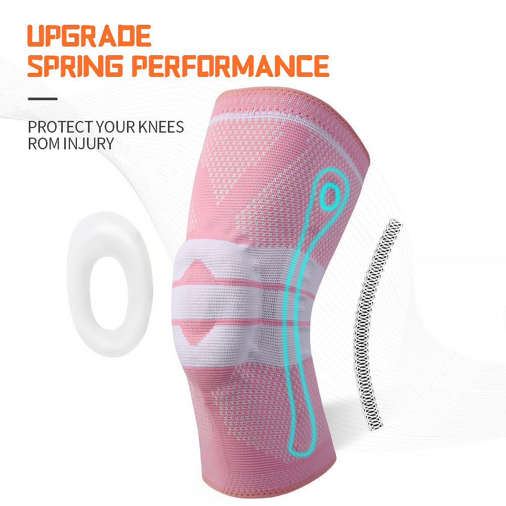 Silicone Spring Knee Protector Professional Jump Rope Knee Meniscus Protective Cover Knee Joint Sheath Running Patella - Korvel