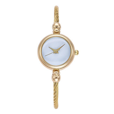 Ladies' alloy steel wire rope bracelet watch chic style fresh student casual fashion watch women's style - Korvel