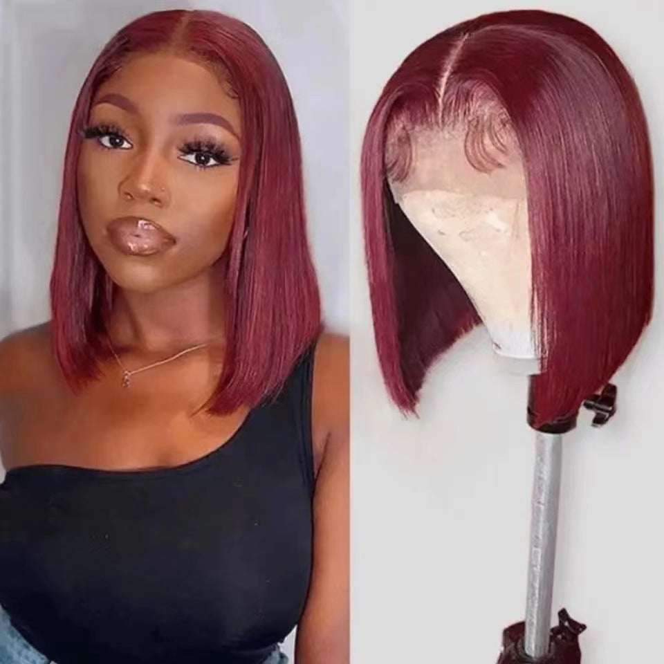 Premium European and American Short Straight Hair Wigs