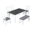 TOPMAX 6-Piece Wood Dining Table Set - Farmhouse Style