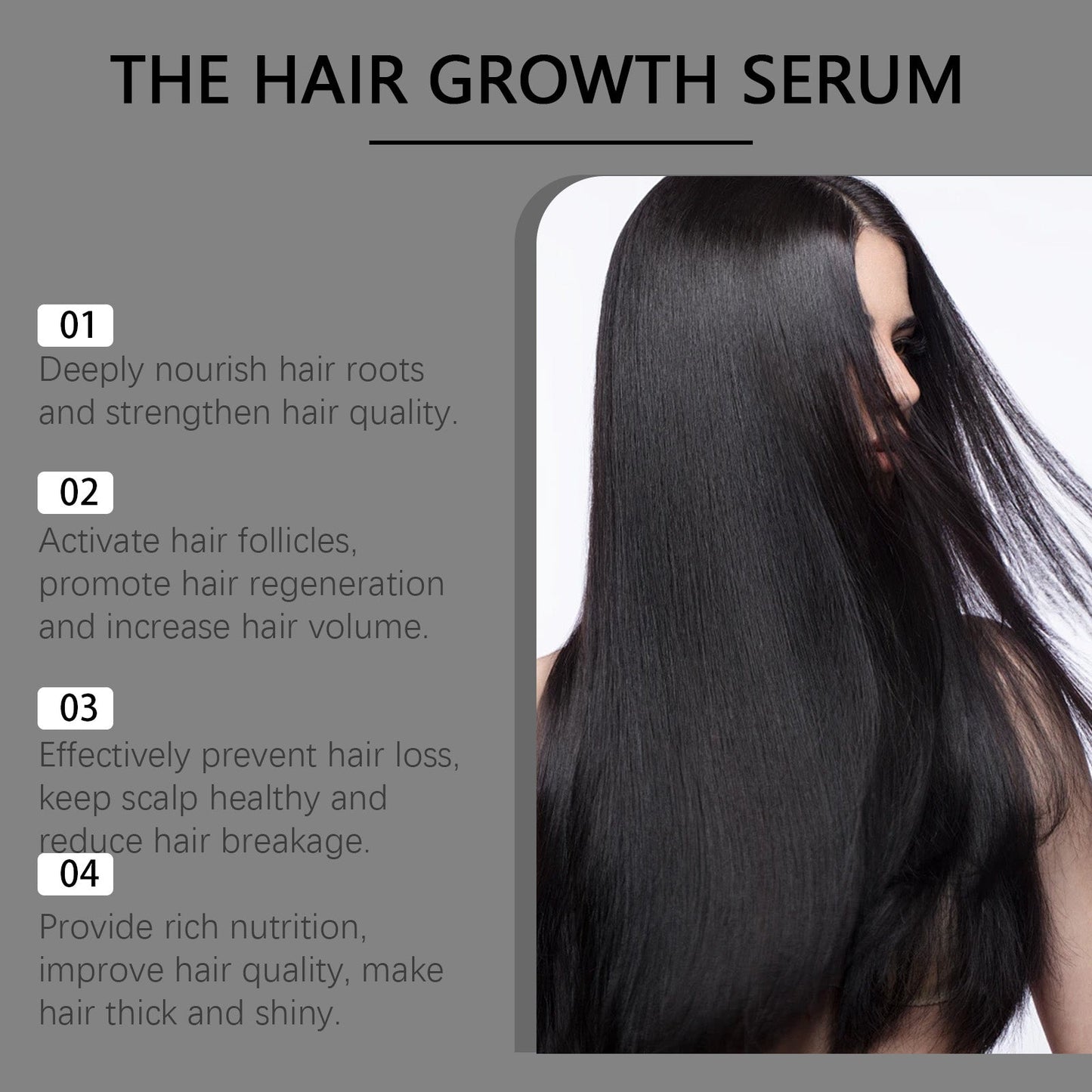 Sérum capillaire nourrissant pour un cuir chevelu et des cheveux en bonne santé