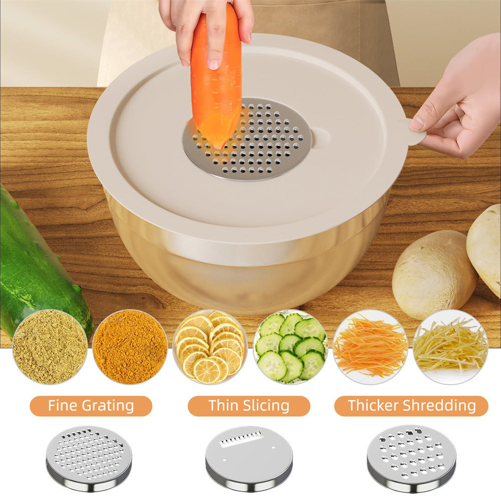 Premium Stainless Steel Mixing Bowl with Lid