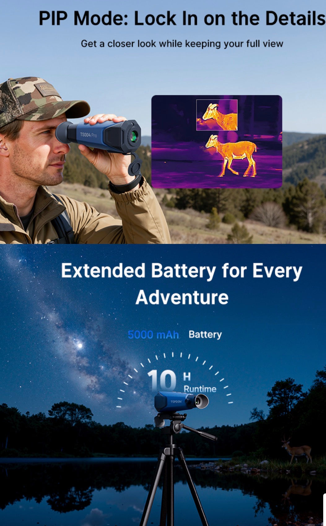 Olight TS004 Pro Thermal Monocular - 384x288, 8x Zoom, WiFi, IP67
