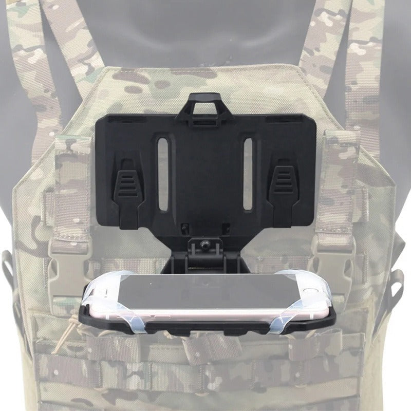 Folding navigation board MOLLE mount tactical vest mobile phone holder navigator chest mount universal - Korvel