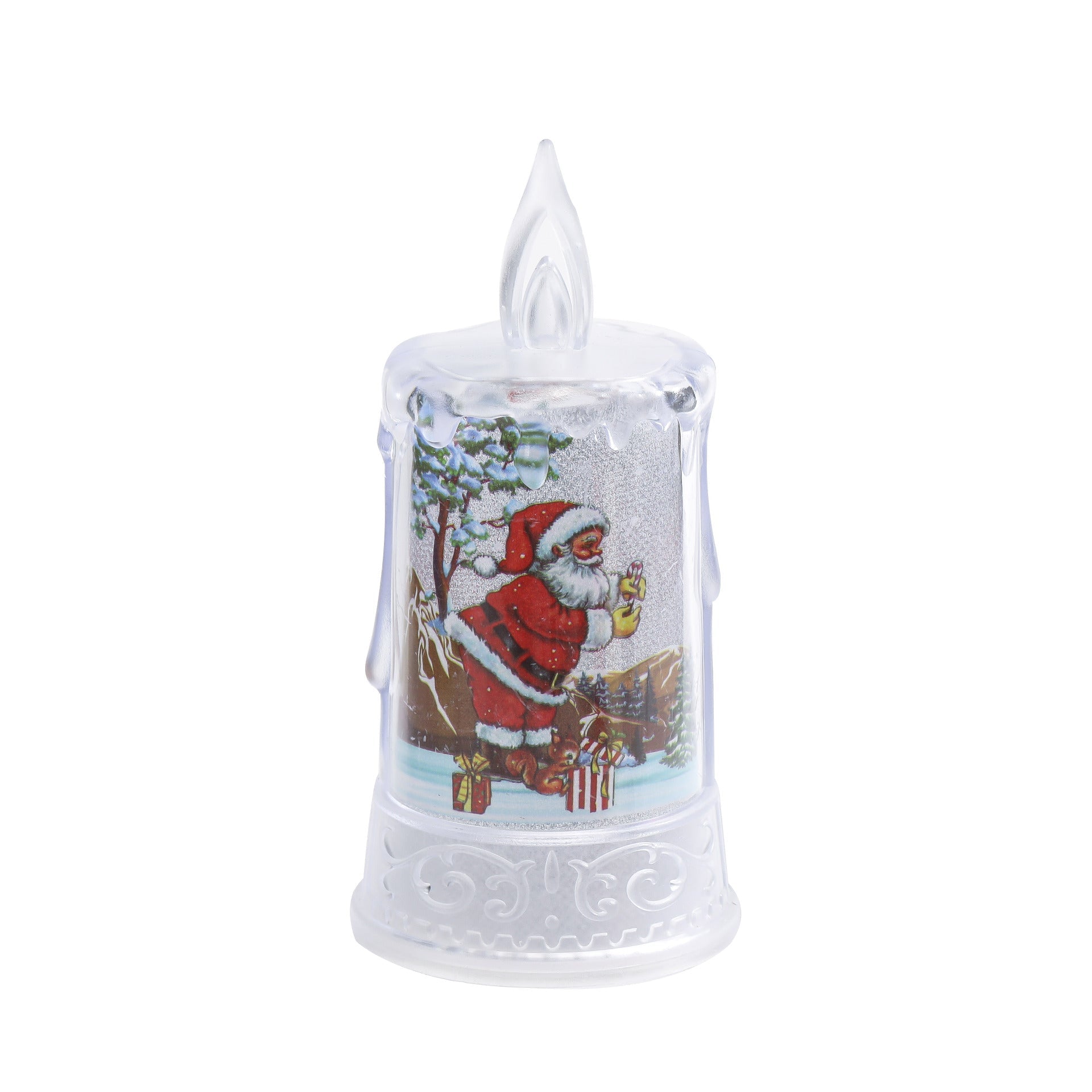 Christmas led electronic candle light Christmas snowman elk decoration luminous night light atmosphere light ornaments - Korvel