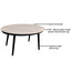 Ensemble de conversation de patio en aluminium moderne 5PC
