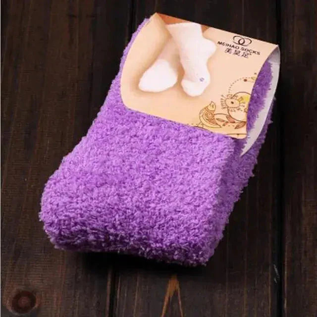 Women's Cozy Bed Socks in Pure Color