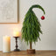 Crooked Neck Christmas Leaves Desktop Ornament