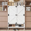 Shoe Cabinet with Doors, 6-Tier Shoe Storage Cabinet with Adjustable Shelves, Wooden Shoes Rack Shoe Storage Organizer - Korvel
