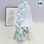 1Pcs 1M/2M/3M Baby Handmade Nodic Knot Newborn Bed Bumper Long Knotted Braid Pillow Baby Bed Bumper Knot Crib Infant Room Decor - Korvel