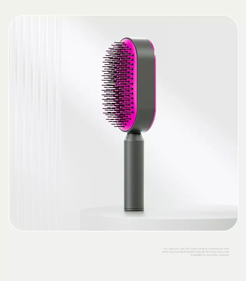Upgraded Press Type Cleaning Design Air Cushion Comb For Women's Long Hair Air Bag Massage Comb Household Comb - Korvel