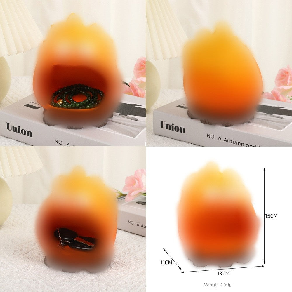 Cassiopeia Flame Creative Cute Entryway Key Storage Tray Home Desktop Decoration Resin Craft - Korvel