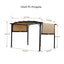 12 x 9 Ft Outdoor Pergola with Retractable Shade Canopy
