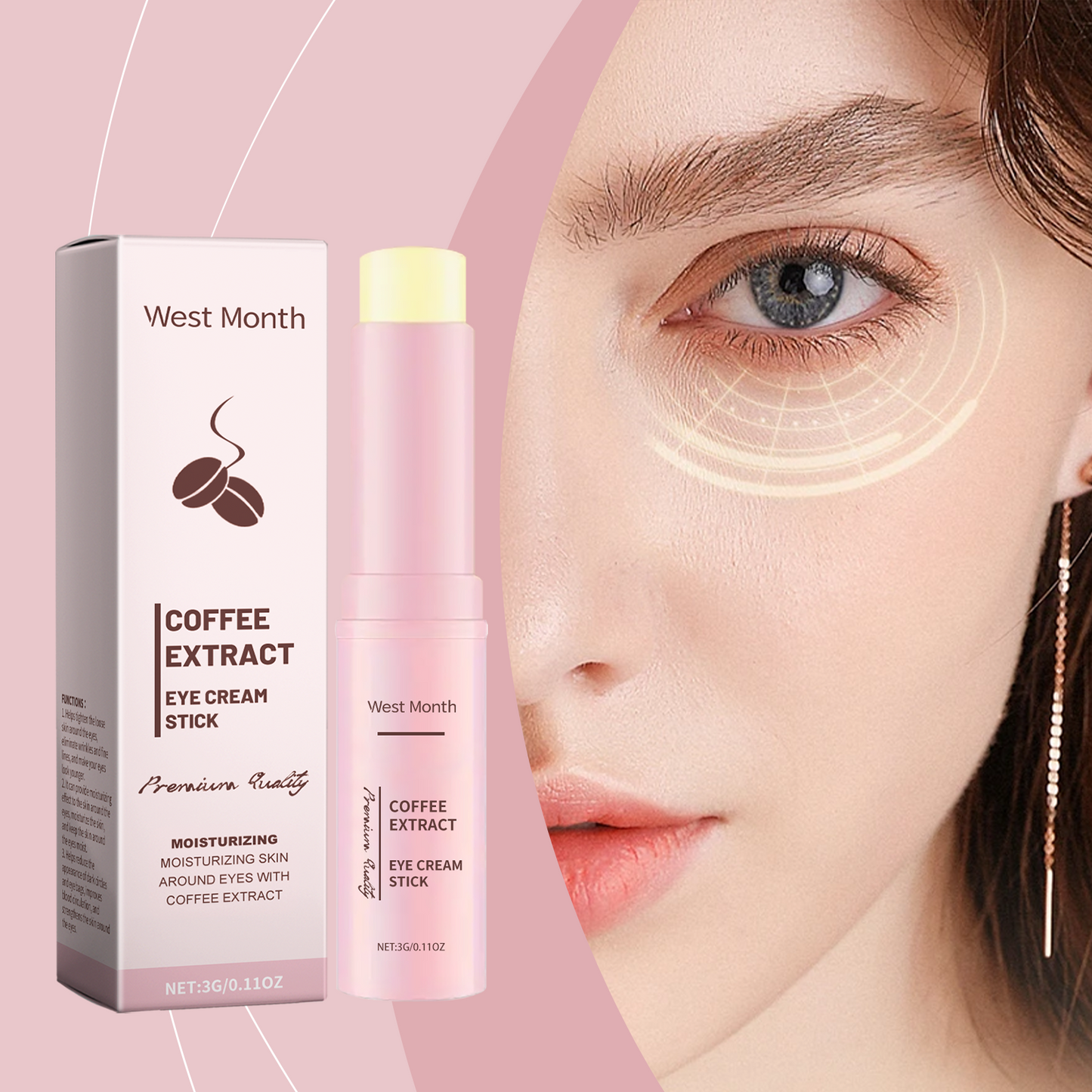 Caffeine Eye Cream Bar - Moisturizing & Brightening Care