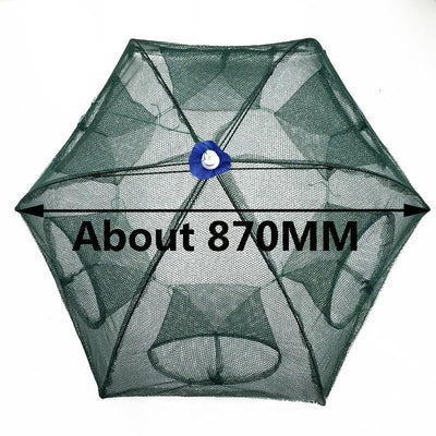 6 Hole Shrimp Catcher Trap Cages Mesh  Aquarium  Fishing Net - Korvel