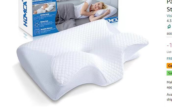 Premium Memory Foam Neck Pillow for Comfort and Support