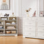 Elegant 9-Drawer Dresser with Antique Handles