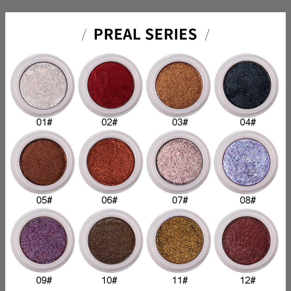 HANDAIYAN Makeup Eye Shadow Monochromatic Polarized Pearlescent Non-Smudge Eye Shadow Cream Easy To Color - Korvel
