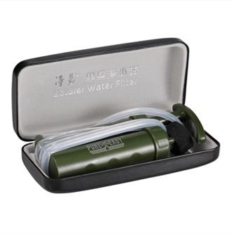 Outdoor water purifier, wilderness survival emergency rescue water filter, camping portable pump filter - Korvel