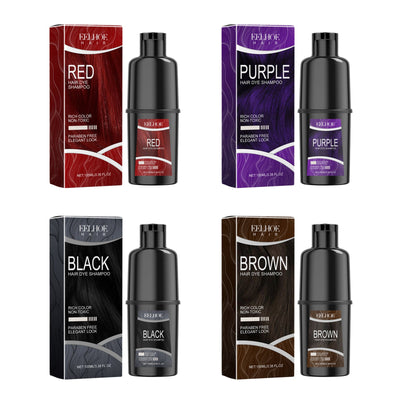 Herbal Extract Hair Dye Shampoo for Lasting Color