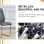 Premium Faux Leather Cushioned Dining Chairs with Metal Legs