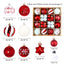 Christmas decoration 6cm electroplated ball plastic ball special-shaped painted Christmas ball gift Christmas tree pendant - Korvel