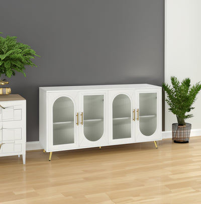 Premium Wood TV Stand for 65+ Inch TVs with Storage