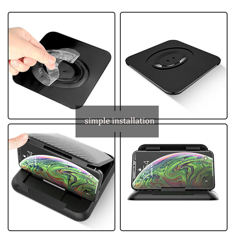 Premium Carbon Fiber Mobile Phone Holder with Sunshade