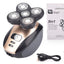 Multifunctional 5-Head Shaver Rechargeable Razor Water Washing Bald Head Machine Five-In-One Razor - Korvel