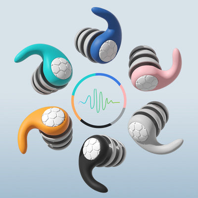 New soundproof and noise reducing earplugs silicone waterproof swimming dormitory noise filter hearing protection - Korvel
