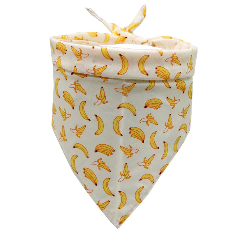 Bandana pour chien en coton premium style fruit