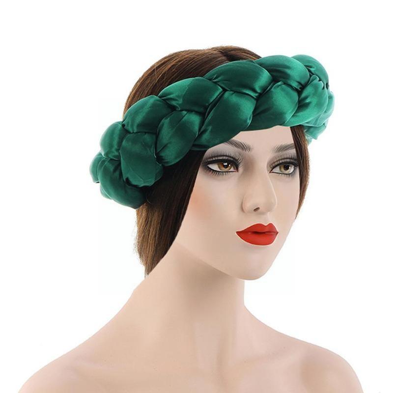 New Fashion Candy Color Women Braids Headbands Elastic Headwear Hair African Female Turban Bands Accessories Bandana Bandag L8y4 - Korvel