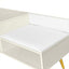 Modern Shoe Storage Bench with Hidden Storage and Upholstered Cushions for Bedside, Living Room and Entryway ((Antique White) - Korvel