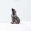 Natural Crystal Wolf Cub Carving - Premium Home Decor