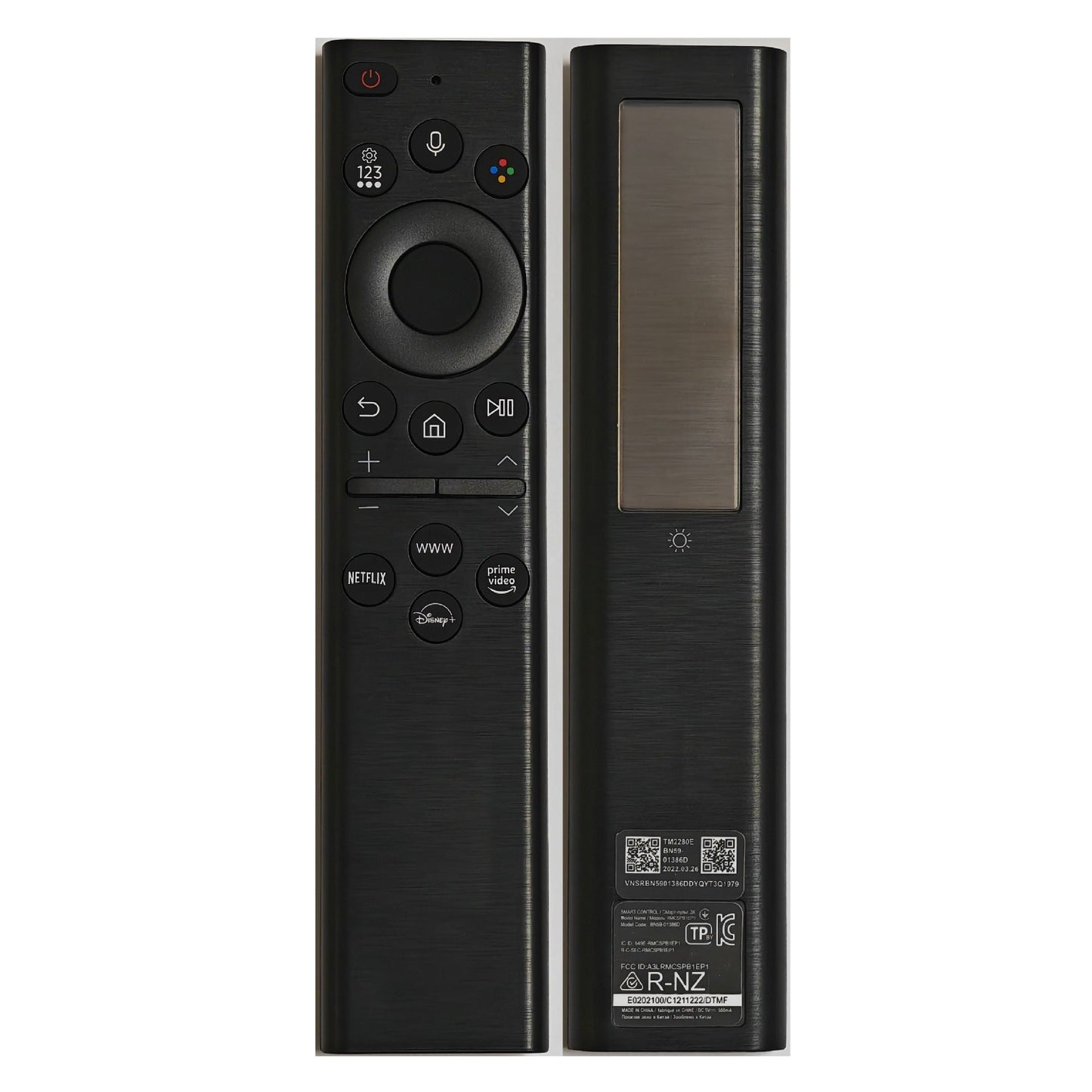 Samsung Solar Bluetooth Voice TV Remote Control BN59-01385A Upgraded Premium Version - Korvel