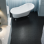12 x 12 inch black interlocking deck tiles, plastic waterproofing, pebble pattern, pack of 12 - Korvel