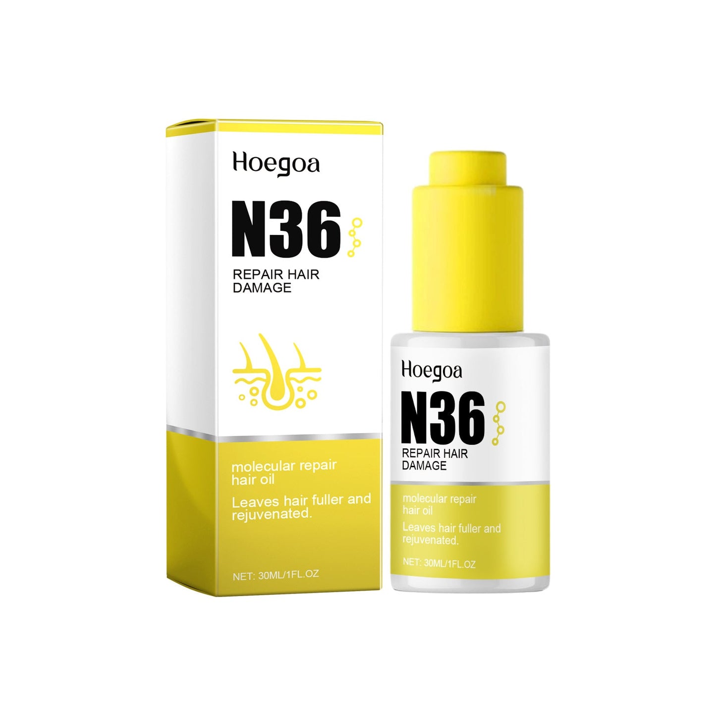 Hair Repair Oil Improves Ironing And Dyeing Dry Hair, Moistening And Smoothing Damaged Hair Fixing Essential Oil - Korvel