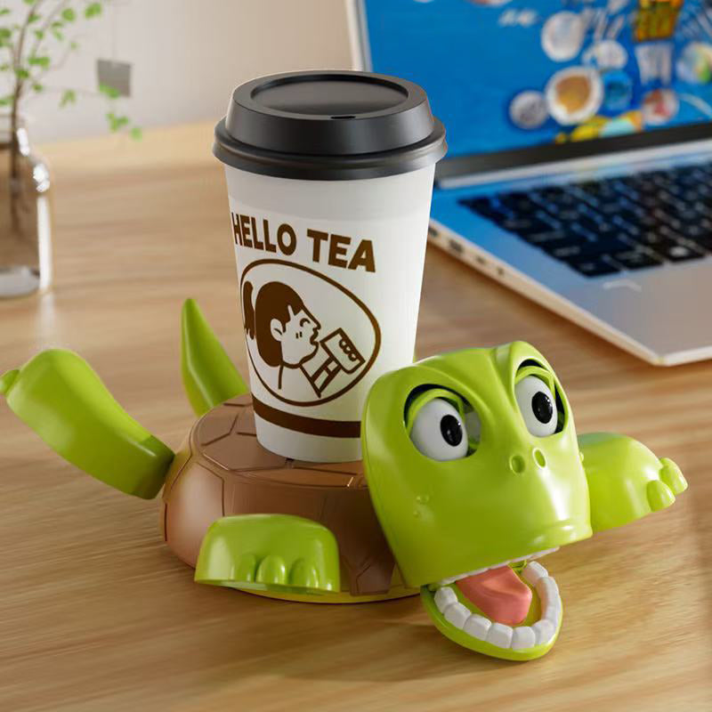 3D - printed Panicked Turtle Coaster: Insulated, for stress relief, doubles as mug base decor - Korvel