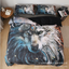 3D digital printing wolf warrior quilt cover three piece bedding home textile - Korvel